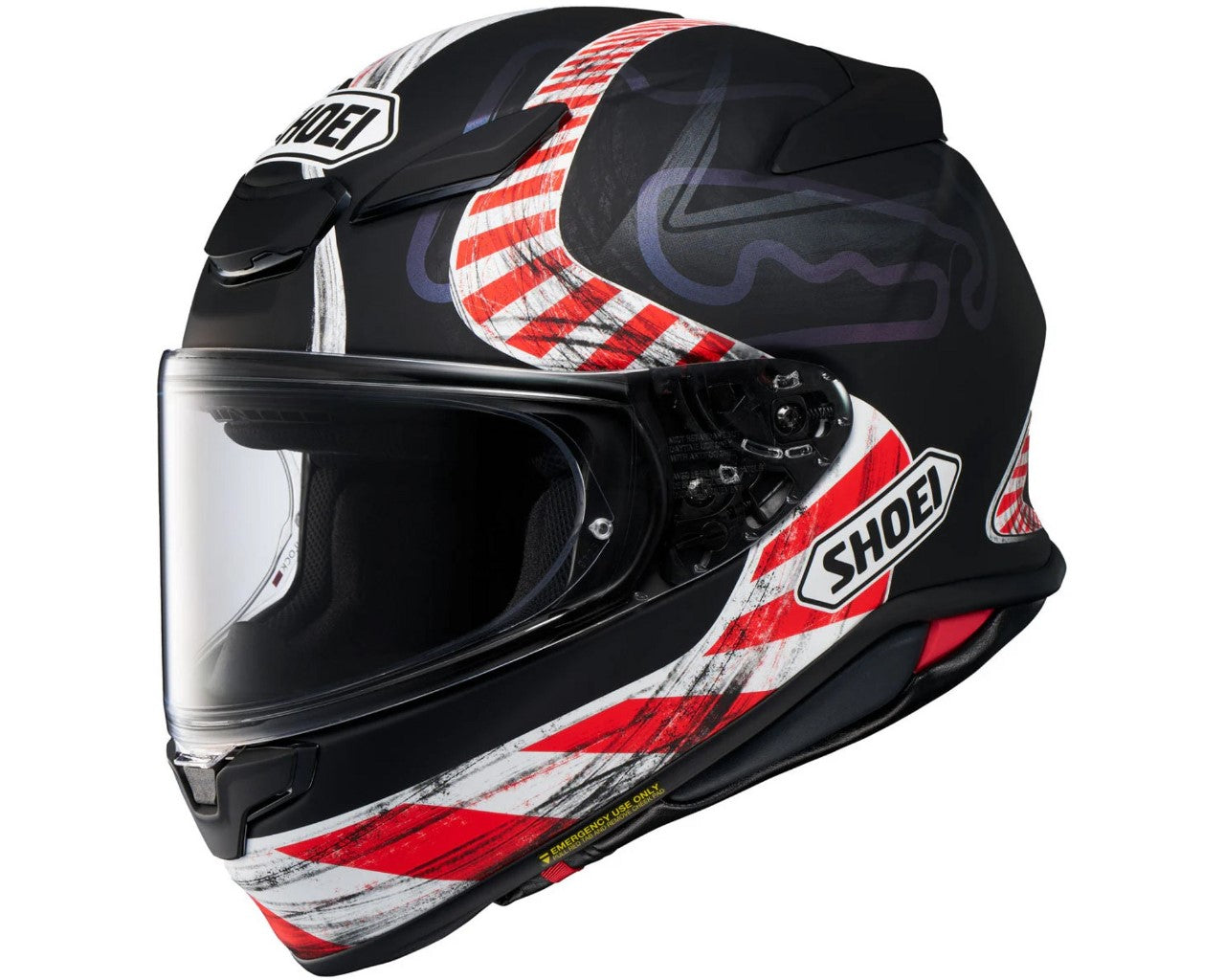 Shoei RF-1400 Motorcycle Full Face Helmet Knee Down TC-5