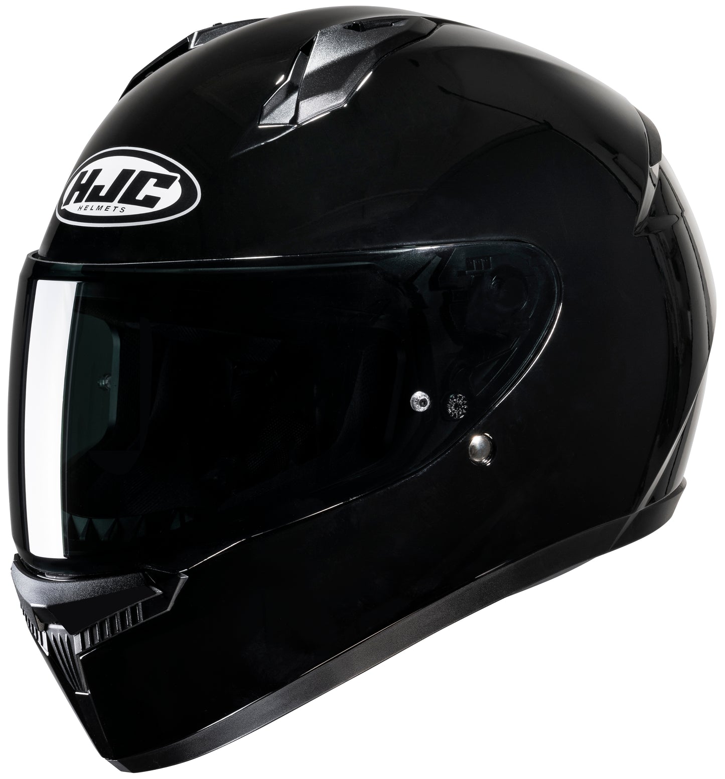 HJC C 10 Motorcycle Full Face Helmet Black