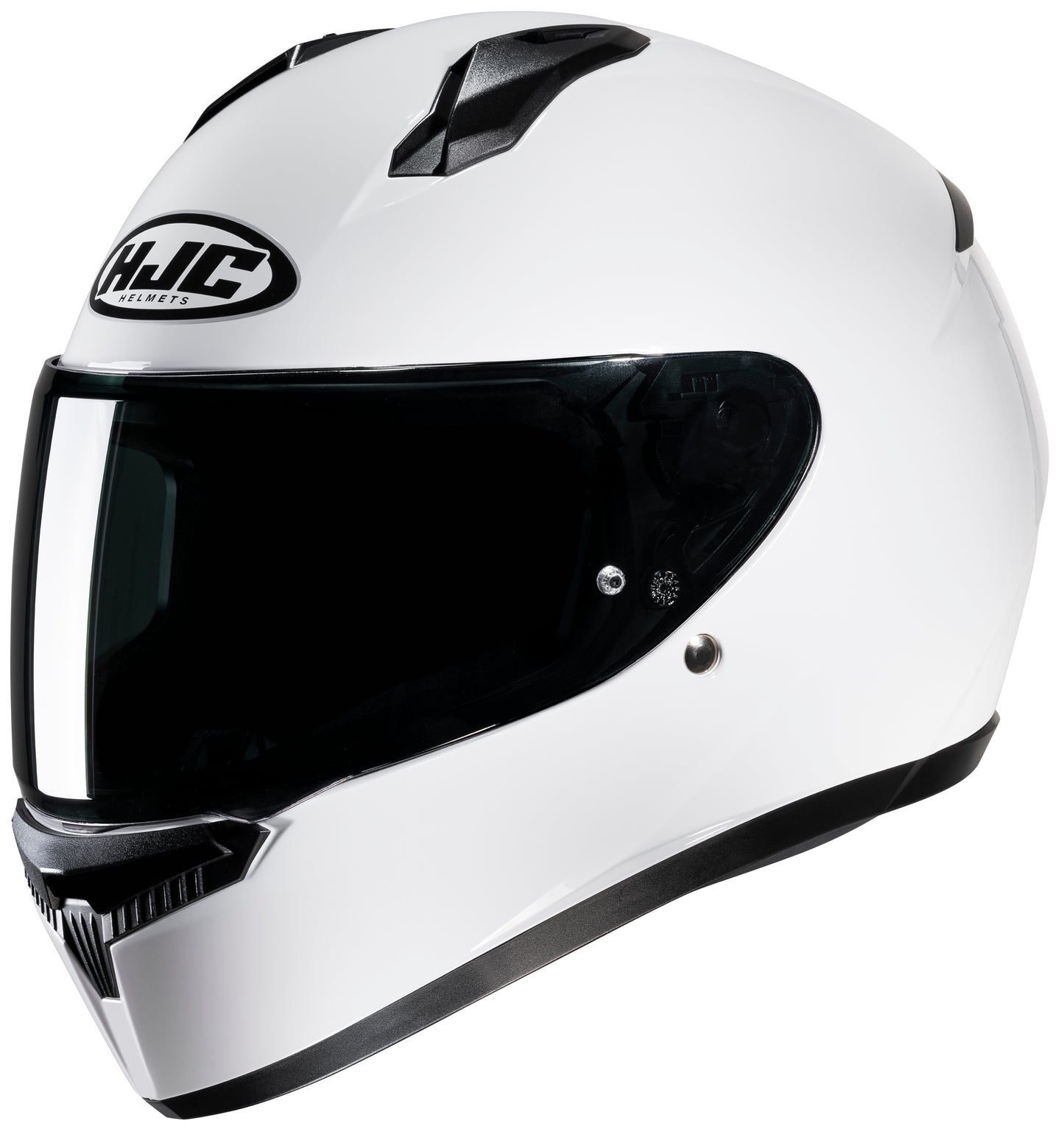 HJC C 10 Motorcycle Full Face Helmet White