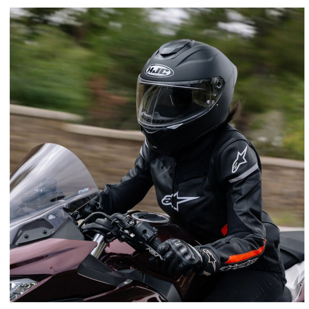HJC C71 Motorcycle Full-Face Helmet SF Black