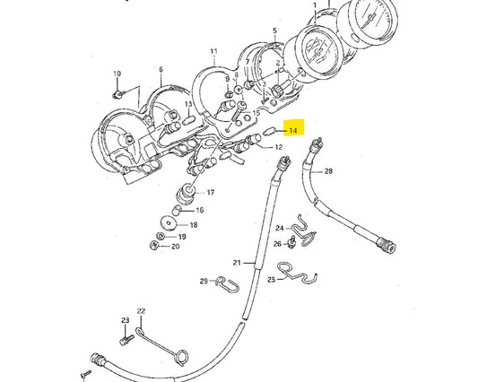 Suzuki OEM Speedo/Indicator Push Style Bulb 12V 1.7 watt T10 09471-12077