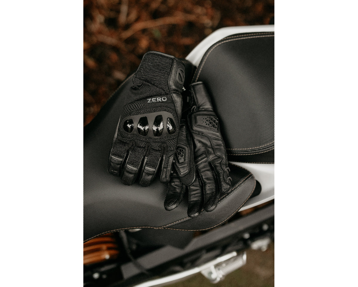 Zero Motorcycles By REV'IT Cartel Street Riding Mesh Gloves Black