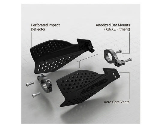 ZERO Motorcycles X-Ultimate Handguards Acerbis Kit XE XB Black 10002993-01-F02
