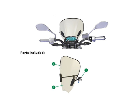 ZERO Motorcycles Commuter Wind Screen Kit FX FXE SR DS S 10-05722
