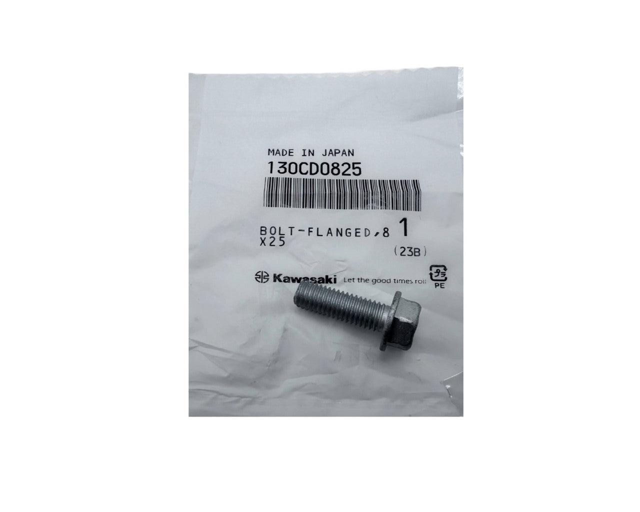 Kawasaki Bolt Flanged 8X25mm Engine/Exhaust 130CD0825