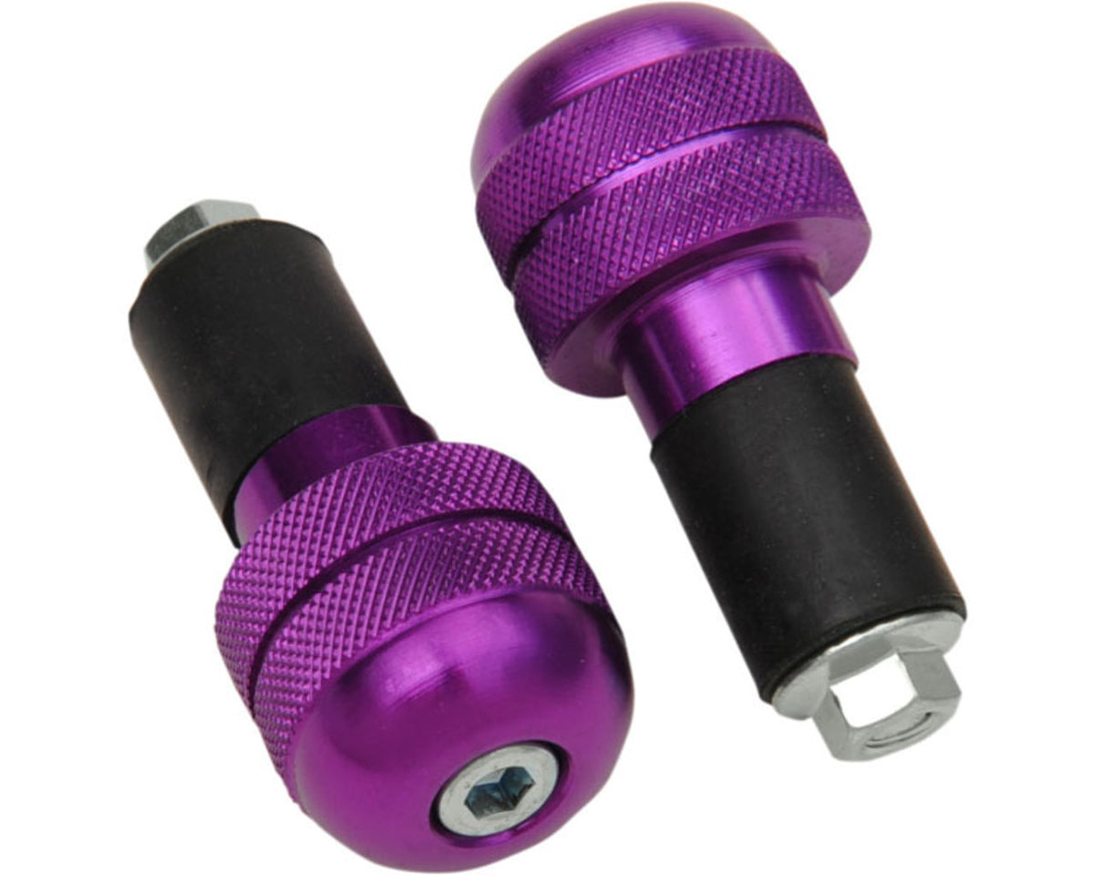 KCS Moto Anti-Vibration Handlebar End 7/8" Bars PURPLE 156007