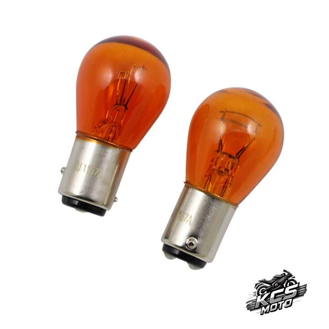 KCS Moto OEM 1157 Amber Bulb 12Volt Pack of 2 2060-0756