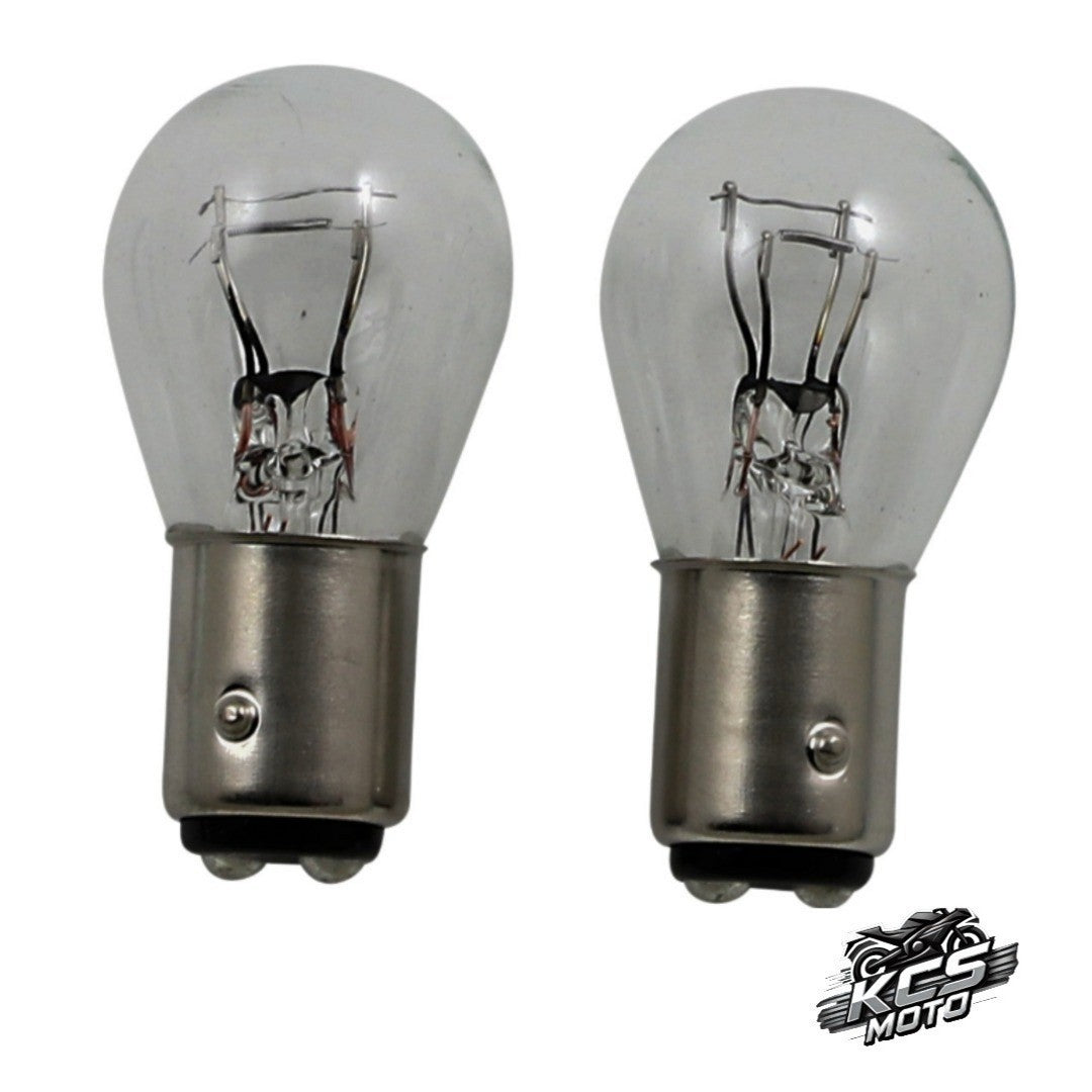 KCS Moto OEM 1157 Clear Bulb 12Volt Pack of 2 2060-0757