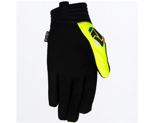 FXR Apex MX Gloves HiViz Black