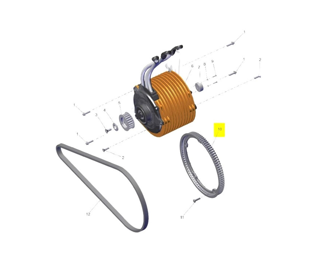 ZERO Motorcycles REAR WHEEL SPROCKET MUDPORT 25MM 30-08478