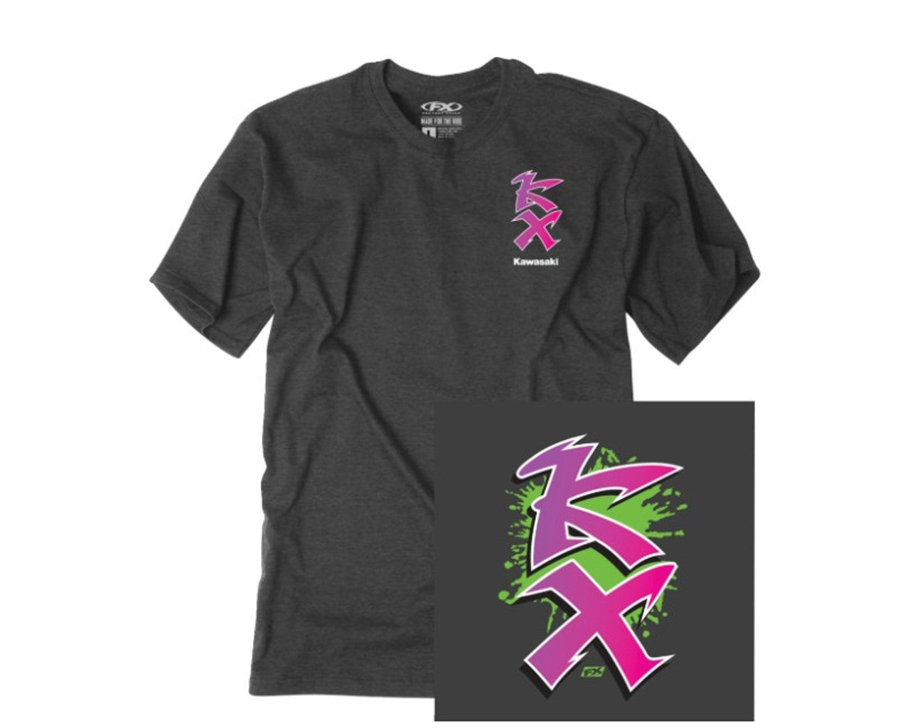 Kawasaki FX Kawasaki Retro KX T-Shirt Black
