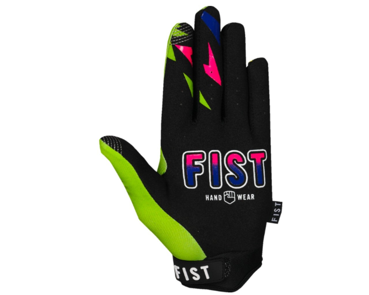 Fist Strapped 90's Motorcycle Gloves Black