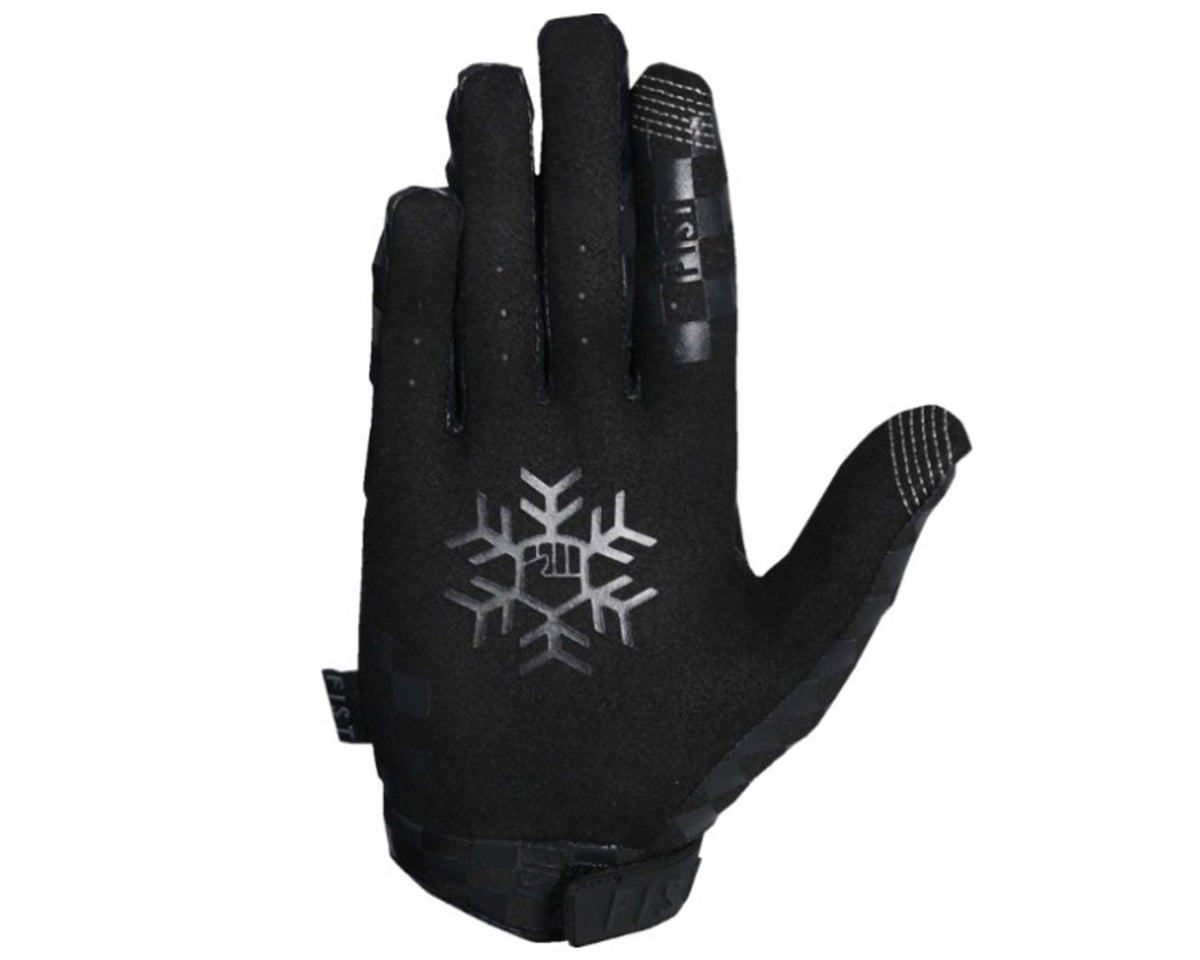 Fist Chequer Frosty Cold Weather Gloves Black