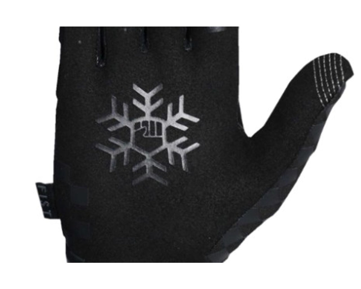 Fist Chequer Frosty Cold Weather Gloves Black