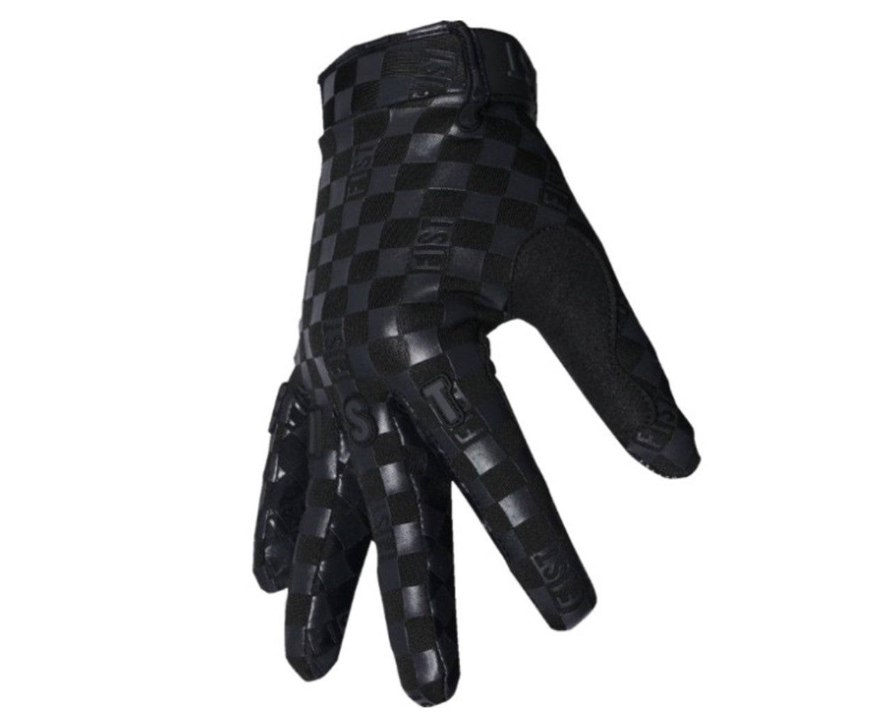 Fist Chequer Frosty Cold Weather Gloves Black