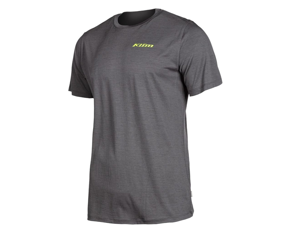 Klim Teton Merino Wool Short Sleeve Base Layer Asphalt