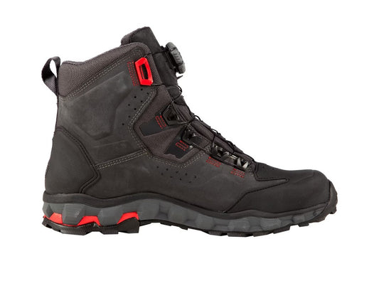 KLIM Outlander GTX Motorcycle Boot Black/Hi-Viz Red