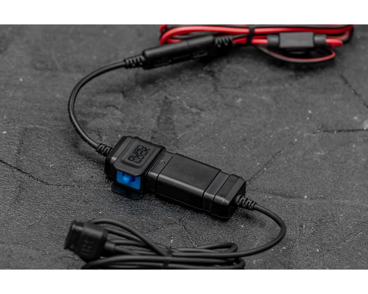 Quad Lock Waterproof 12volt to USB Smart Adaptor QLA-PBX