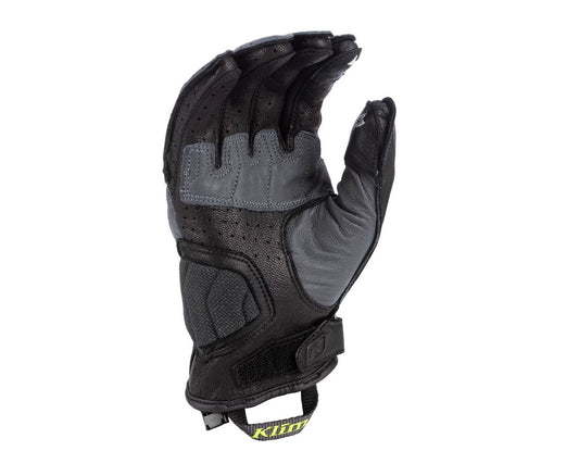 KLIM Induction Vented Motorcycle Glove Asphalt Hi-VIZ