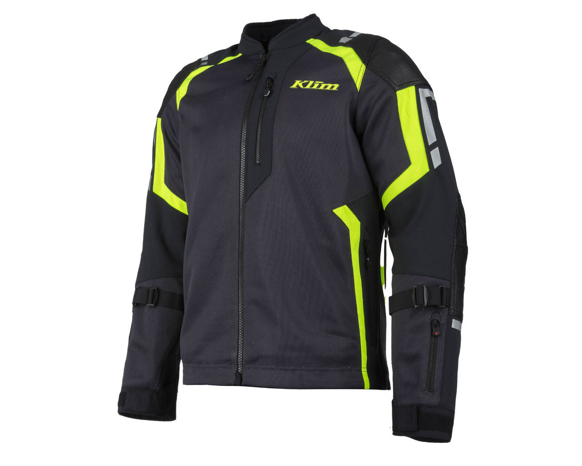 Klim Induction Pro Vented Motorcycle Jacket Hi-Viz Asphalt