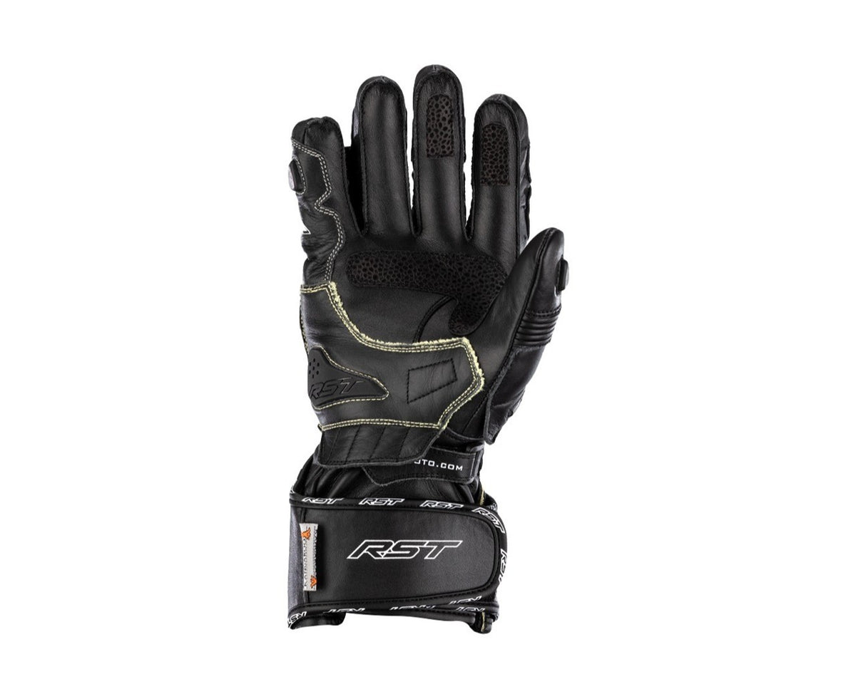 RST Tractech EVO 4 Leather Sport Motorcycle Gloves Black