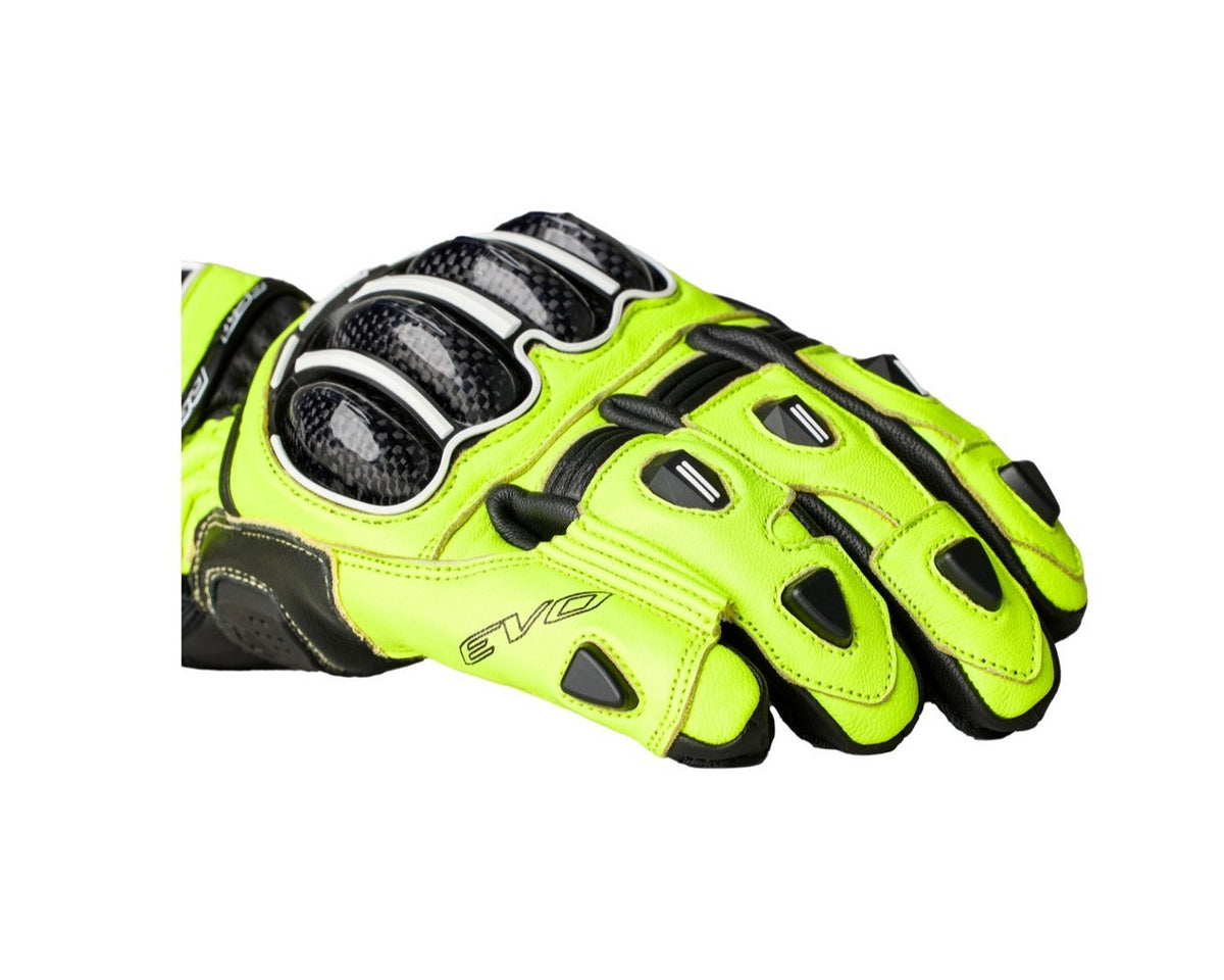 RST Tractech EVO 4 Leather Sport Motorcycle Gloves H-Viz