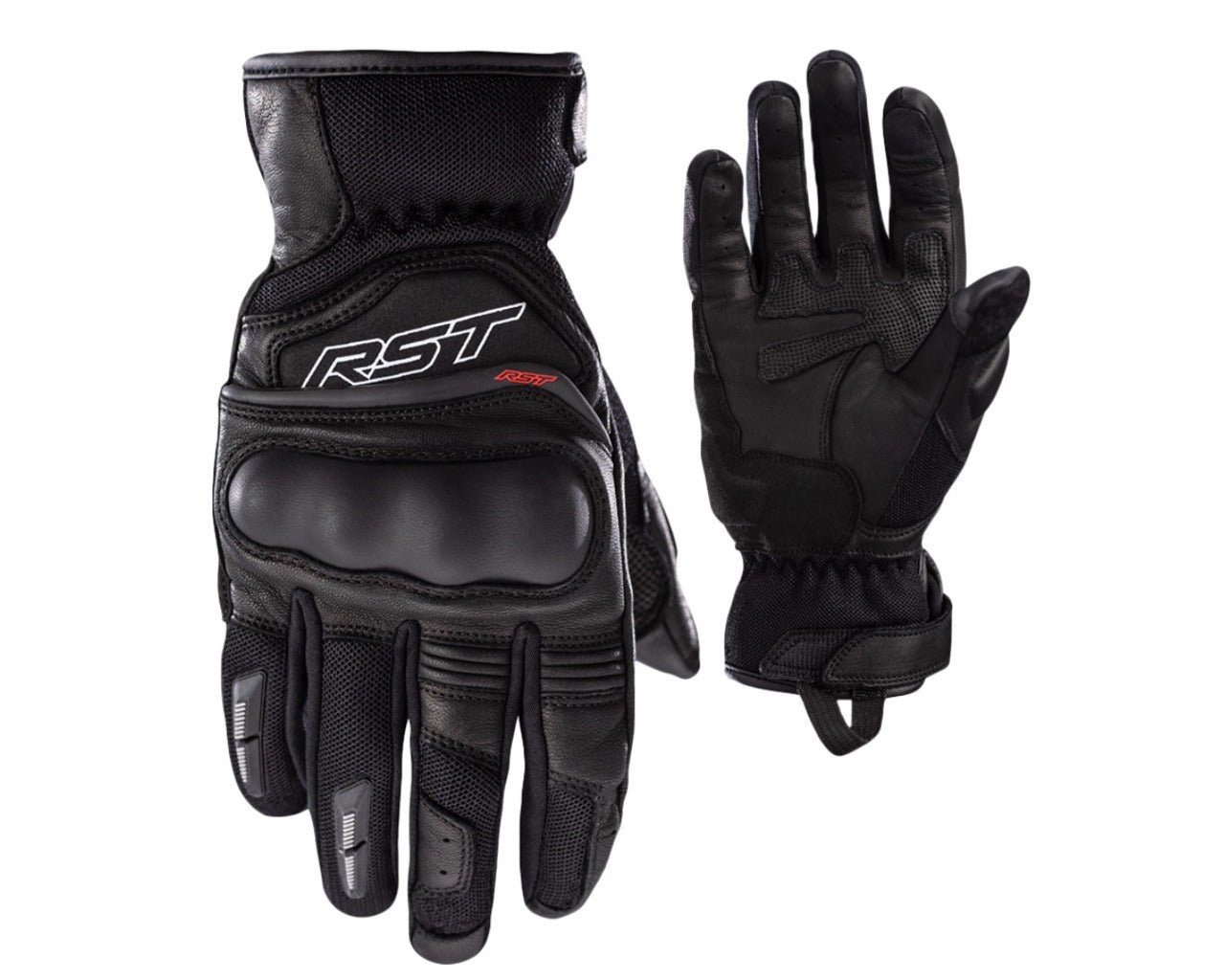 RST Urban Air Leather Mesh CE Motorcycle Glove Black