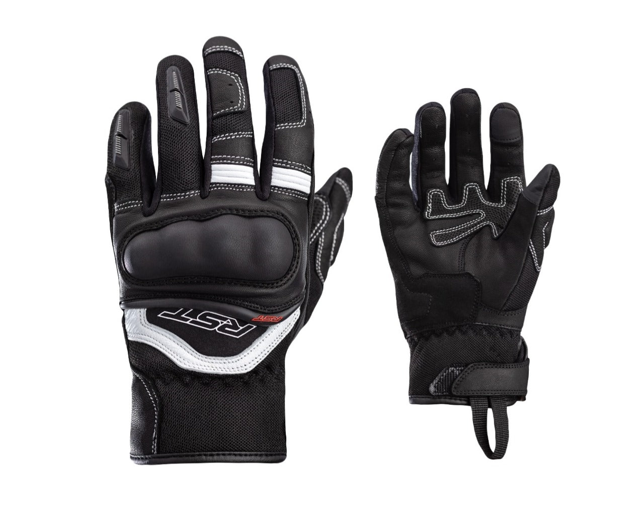 RST Urban Air Leather Mesh CE Motorcycle Gloves LADIES Black