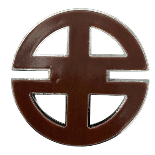 Kawasaki KHI River Mark Logo 3D Emblem - OEM Silver 56054-1557