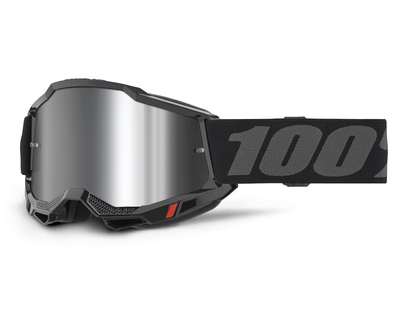 100% Goggles Accuri 2 Black Mirror Silver Lens 5642-1005-00
