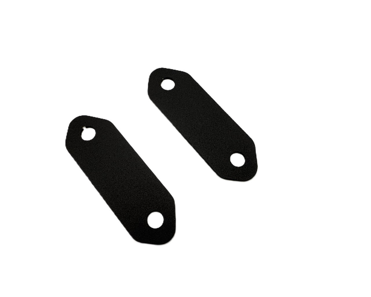 KCS Moto Mirror Block Offs Kit Black Kawasaki ZX6RR