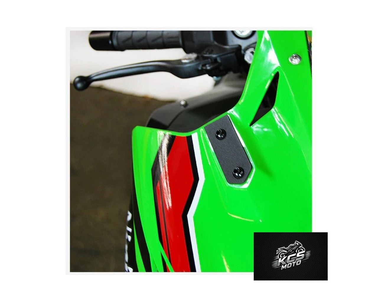 KCS Moto™ Mirror Block Offs Kit Black Kawasaki ZX4RR