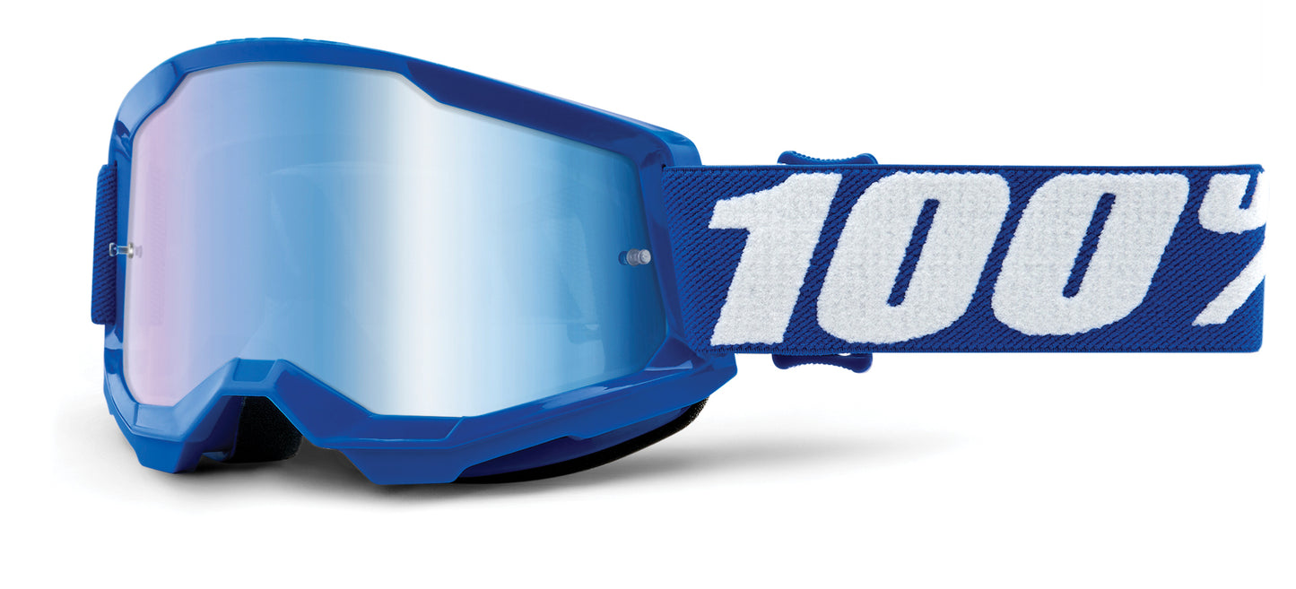 100% Goggles STRATA 2 JR BLU MIRR RED/BLU Goggle 5652-1002-50