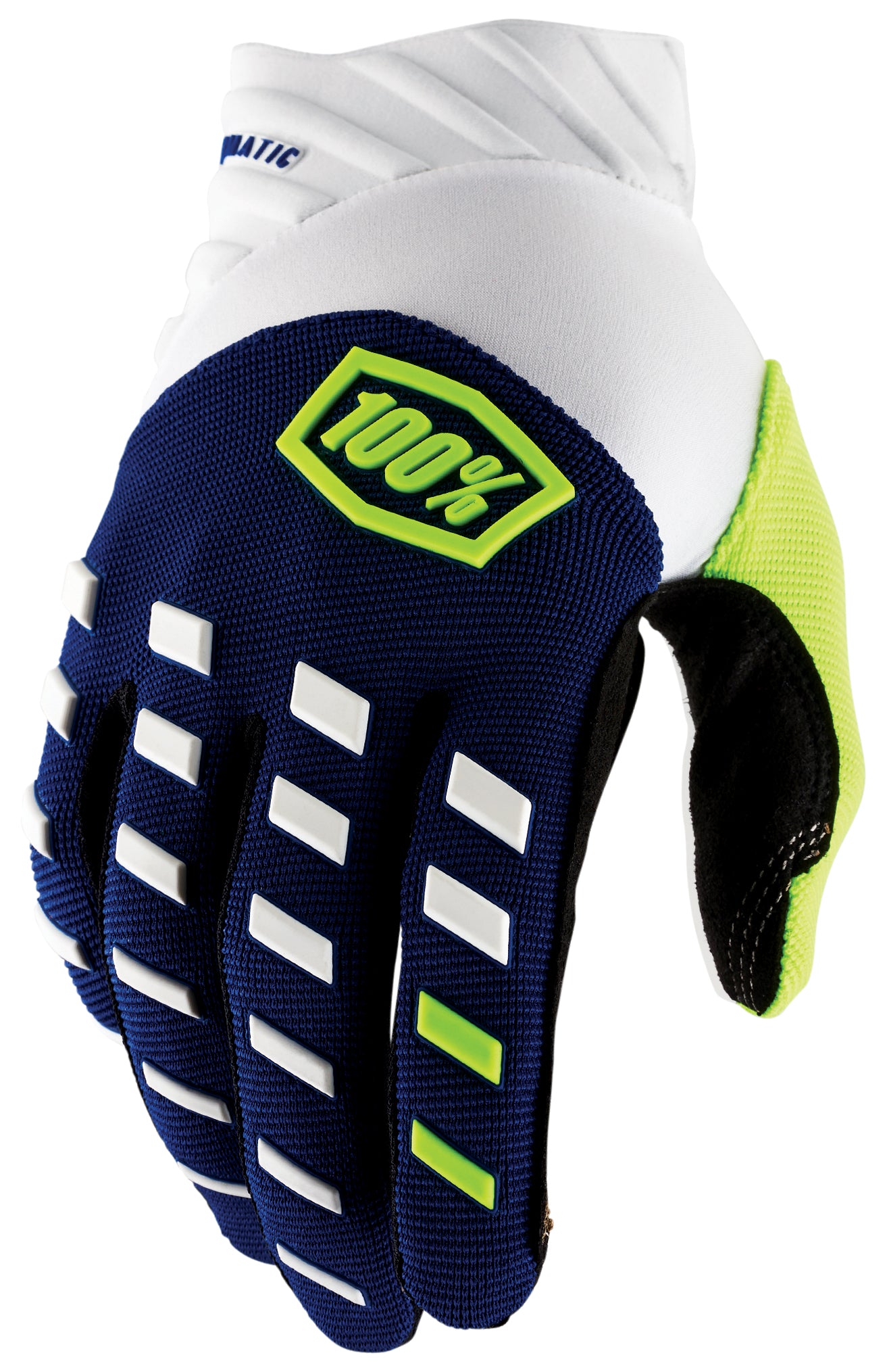 100%` Airmatic MX Dirtbike Glove Blue/White