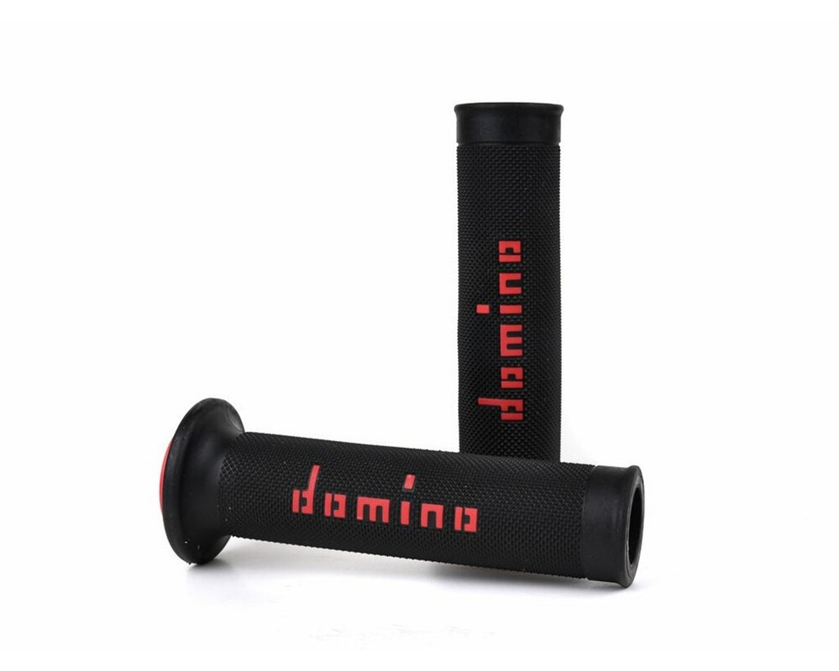 Domino Racing MotoGP Motorcycle Grip Pair 7/8" Black/Red 58-2274