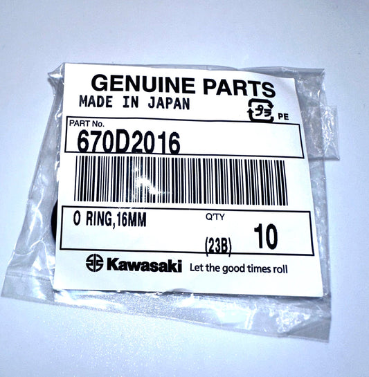 Kawasaki OEM Factory Part O RING 670D2016
