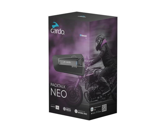 Cardo Packtalk Neo Motorcycle Helmet Communication Single Kit PTN00001