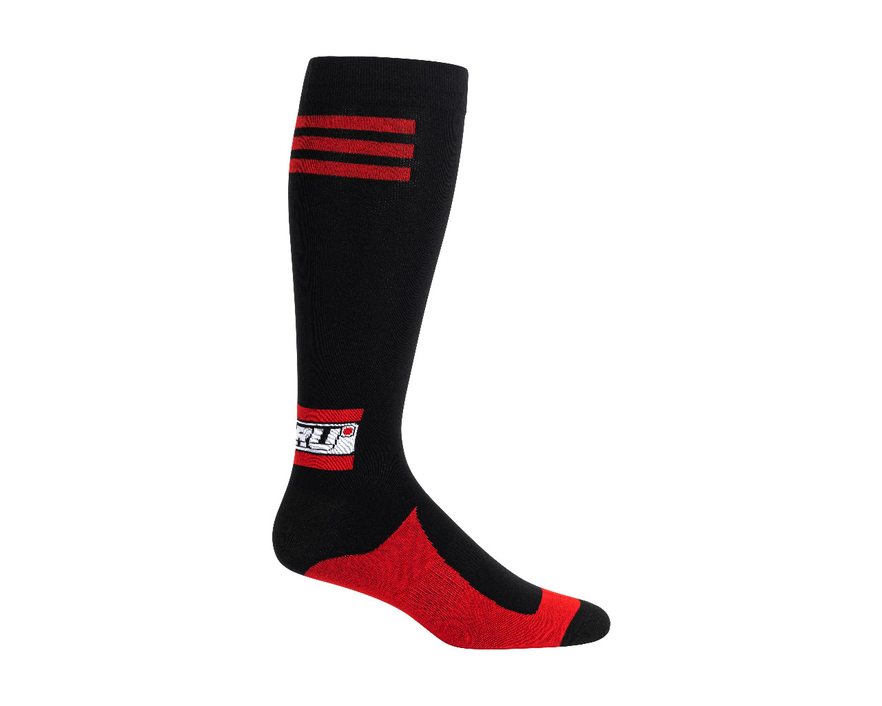 Noru RIDING SOCKS STD BLK/RED - One Size Adult
