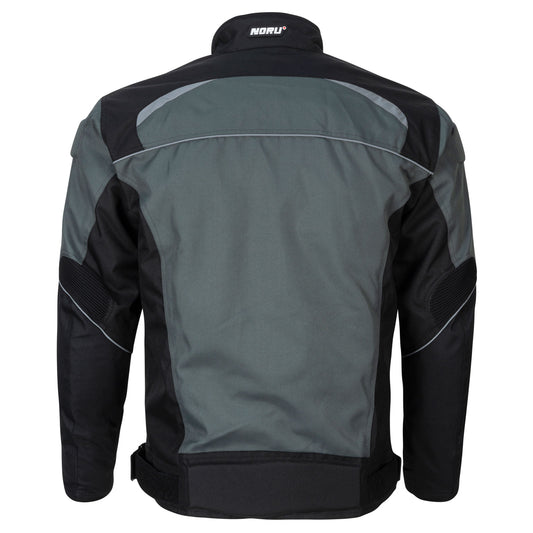 Noru Taifu Riding Jacket with Removable Waterproof Liner Gray/Black