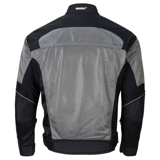 Noru Kuki Mesh Motorcycle Jacket w/ Zip Out Lining Grey/Black