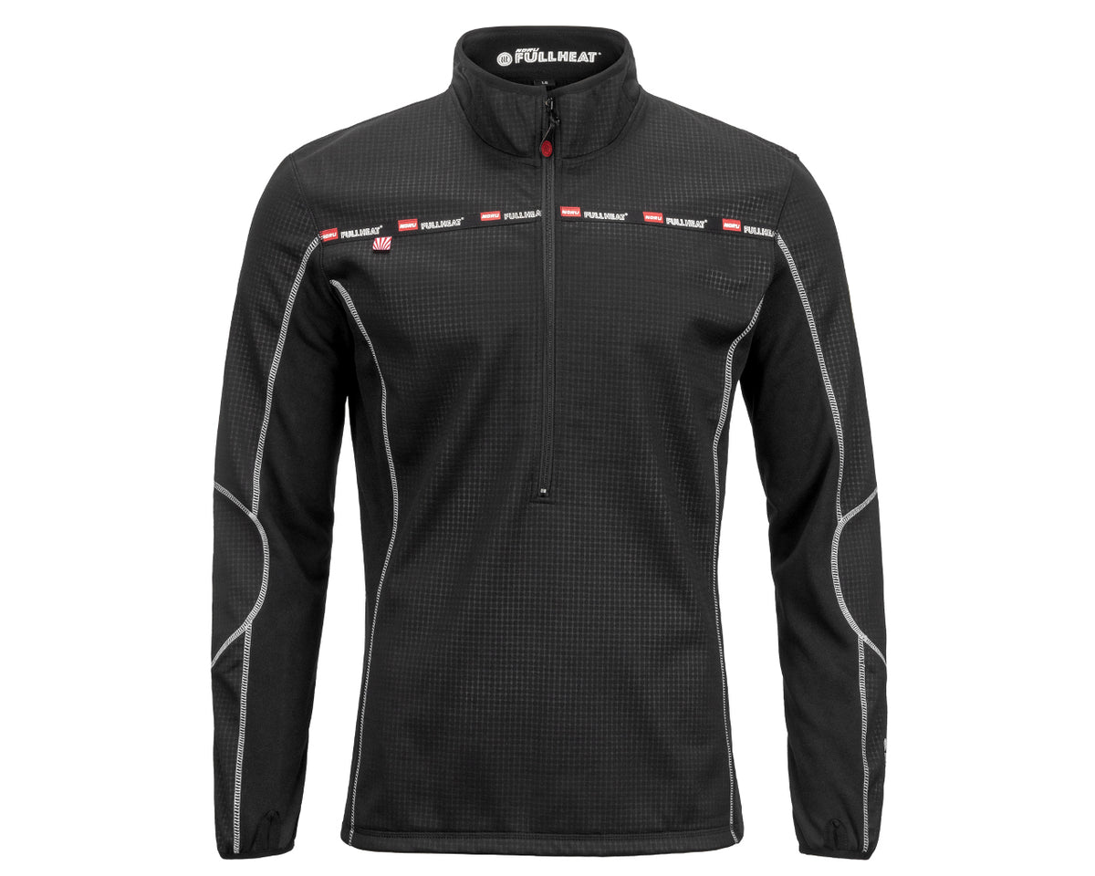 Noru Full Heat Half Zip Top Black