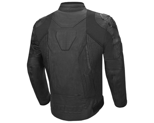 Noru Kaneda Leather Motorcycle Riding Jacket Black