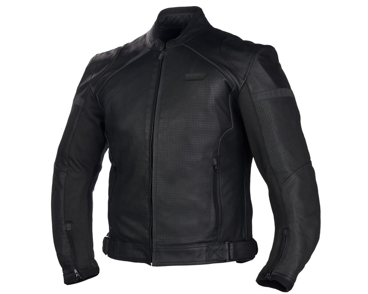 Noru Tetsuo Leather Motorcycle Riding Jacket Black