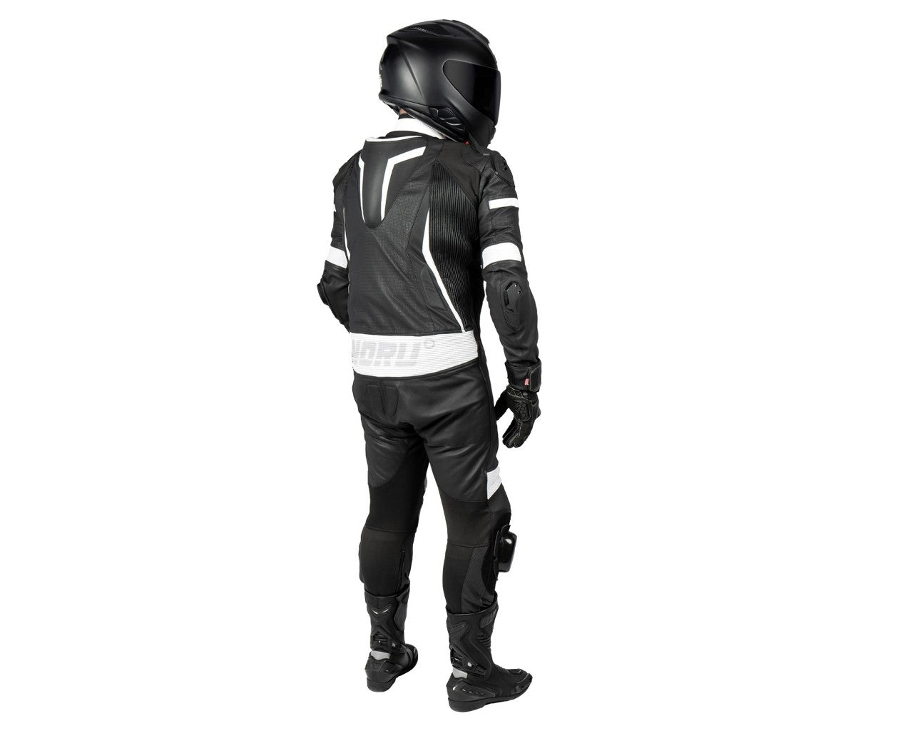 Noru Twenty-Eight 1 Piece Full Race Track Suit Black/White