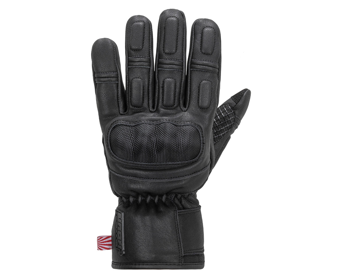 Noru REZA Waterproof Cold Weather Motorycle Gloves Black