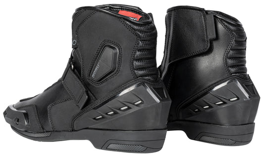 Noru IZU Leather Motorcycle Riding Boot Black