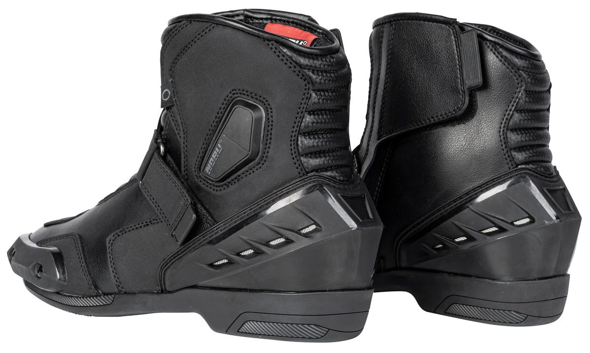 Noru IZU Leather Motorcycle Riding Boot Black