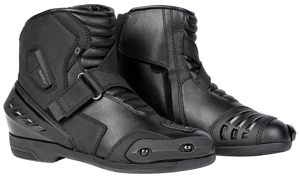 Noru IZU Leather Motorcycle Riding Boot Black