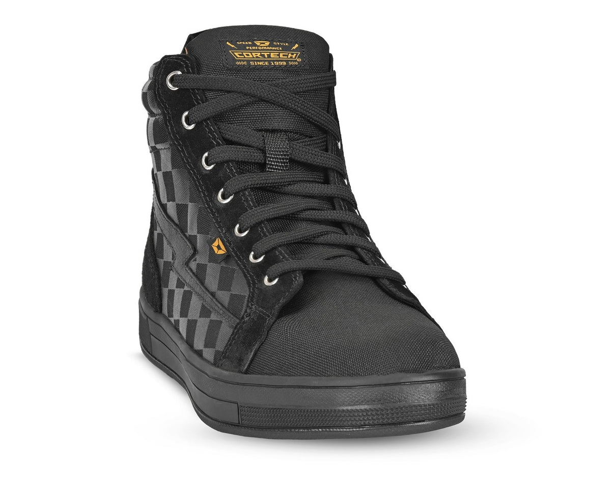 Cortech Slayer Canvas Riding Shoe Checkered Black