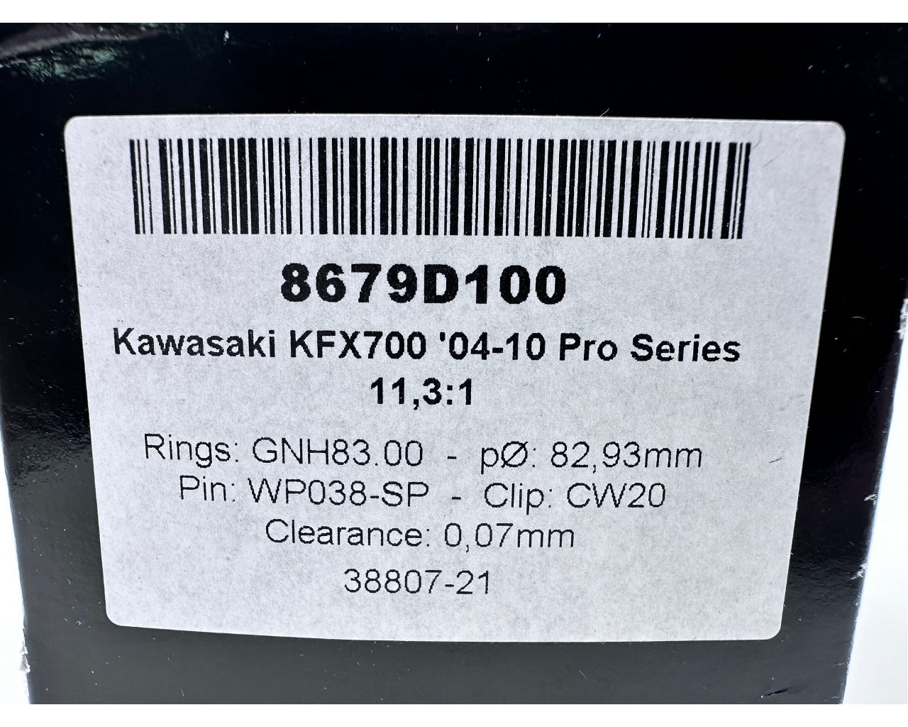 Wossner Piston Kit 1.0mm Oversize Kawasaki KFX700 8679D100